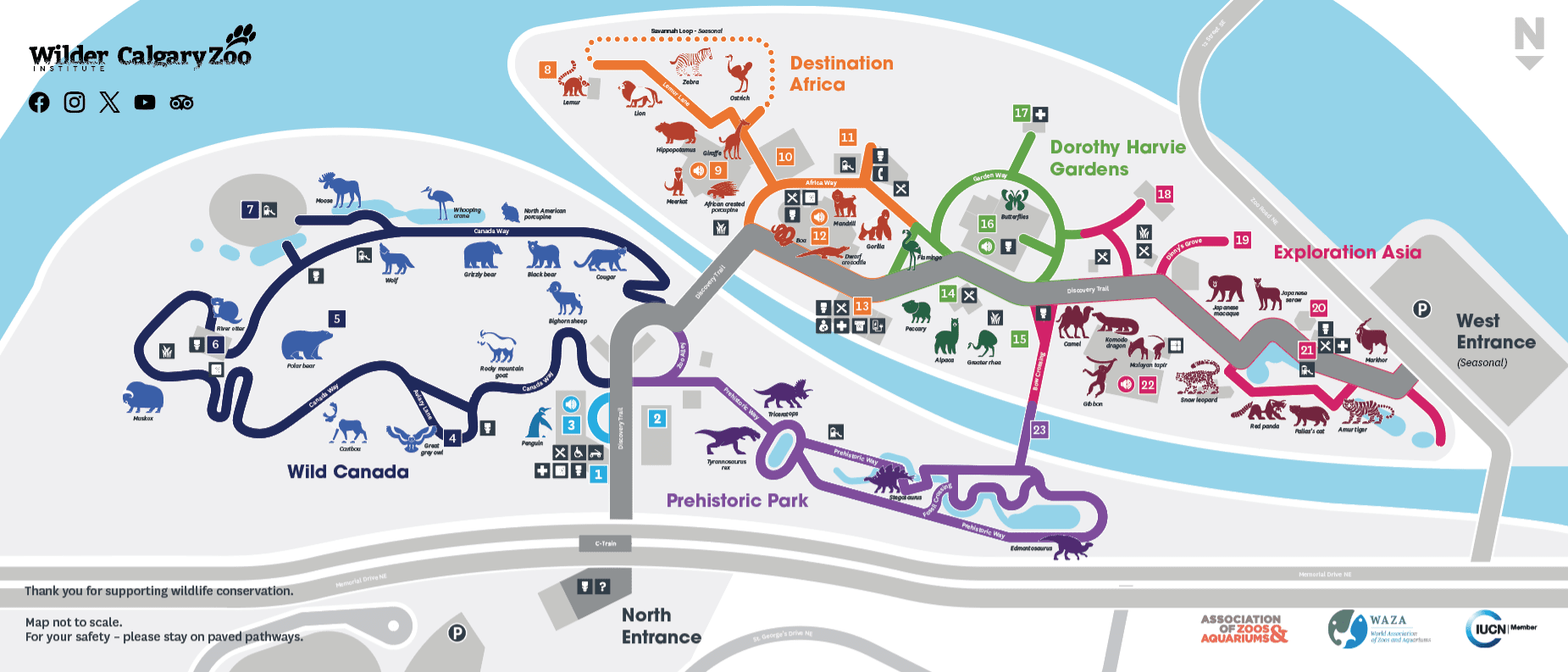 Zoo Map - Wilder InstituteCalgary Zoo